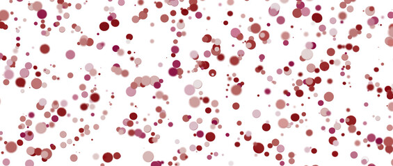 3d confetti png. red confetti falls from the sky.