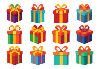 Colorful Gift Boxes Collection for Celebrations and Special Occasions
