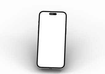 High-quality stock photo of a modern smartphone with a blank screen, perfect for app presentations or website mockups.