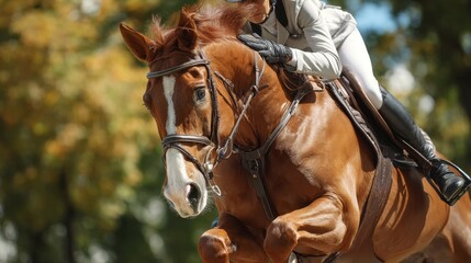 Impressive Horse and Rider Achieve Perfect Jump in Clearing