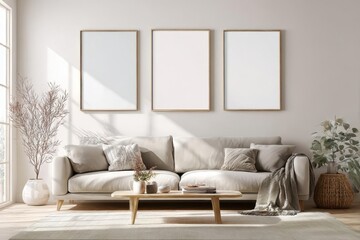 Minimalist Living Room Decor with Natural Elements