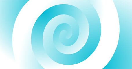 Blue abstract spiral vector background design with smooth gradient.