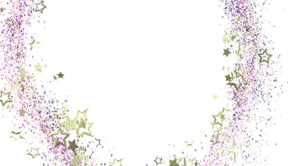 Sparkling gold stars and glitter on white. Perfect for festive designs, cards, and invitations.