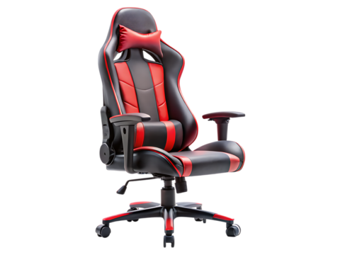 Gaming Chair – Isolated on White Background – PNG – GENERATIVE AI - Powered by Adobe