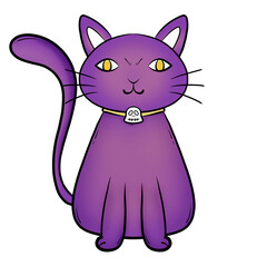 purple cat