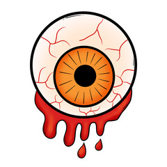 There's blood in the eyes.