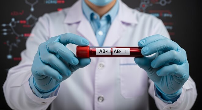 AB- Blood Sample Test in Lab