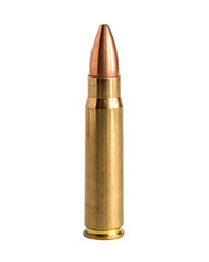 Brass Bullet &ndash; Isolated on White Background &ndash; PNG &ndash; GENERATIVE AI