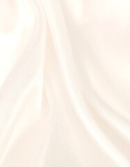 Fototapeta premium Smooth, flowing white fabric folds