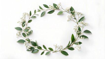 Funeral wreath of flowers on blue surface represents mournful, grieving, burial, funeral wreath. Mournful, grieving, burial, funeral wreath, 