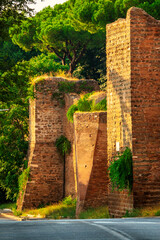 Aurelian Walls on Via di Porta Ardeatina