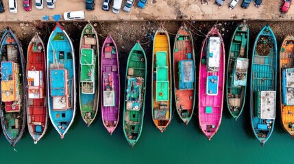 Fototapeta premium Traffic management action by road worker urban street image capture evening glow close-up view safety awareness