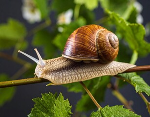 Snail on vine