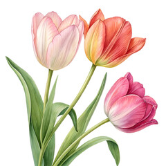 Fototapeta premium bouquet of tulips