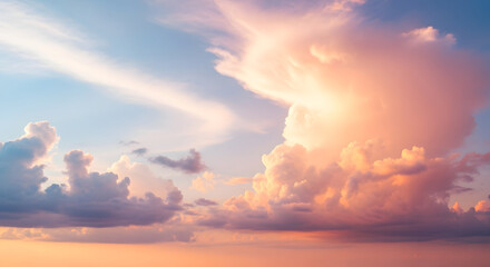 Dramatic Sunset Sky with Fiery Clouds sunrise evening