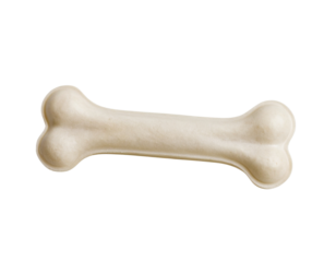 Realistic 3D Dog Bone with Smooth Surface PNG