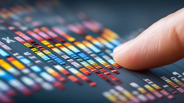Innovative dna sequencing technology demonstration laboratory scientific content high-tech environment close-up viewpoint