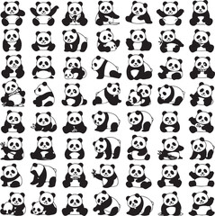 Panda Bundle Vector – Cute and Wild Panda Silhouette Collection

Panda Head and Full Body Vector Bundle – Cartoon and Wildlife Design

Panda Silhouette Bundle – Animal Clipart Set for Logo, Art, and D