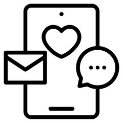 Chat social media icon vector illustration