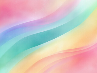 Obraz premium Soft Rainbow Pastel Gradient Background with Organic Texture