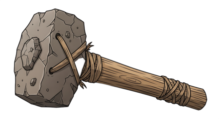 A stone age hammer