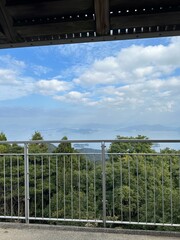 Fototapeta premium Scenic View from Observation Deck in Japan