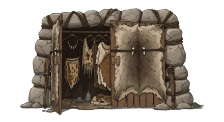 A wardrobe in the Stone Age