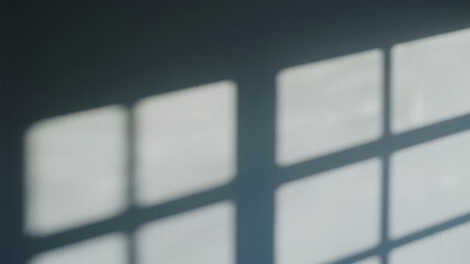 Shadow of a Window Grid on a Wall