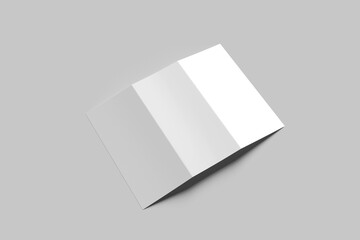 Trifold brochure mockup