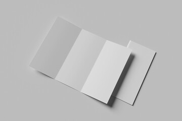 Trifold brochure mockup
