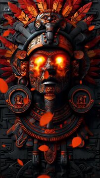 ancient mayan calendar building animation 