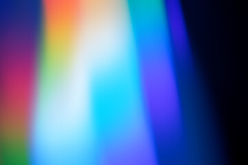 light leak overlay effect with blur bokeh rainbow light leaks,retro noisy film texture light leak flare on black background,abstract colorful background with blur light