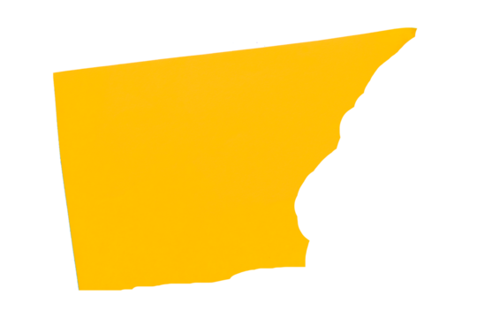 Yellow torn paper isolated on transparent background