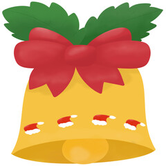  bell red ribbon Xmas