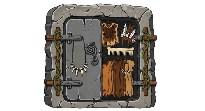 A wardrobe in the Stone Age
