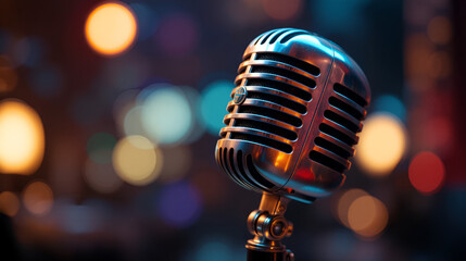 Retro style microphone