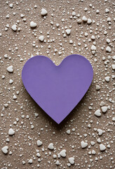 Fototapeta premium Palatinate purple quadrilaterals heart