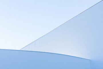 Abstract geometric background with soft blue and white gradients