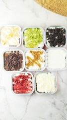 sweet dessert (cheese biscuit) in box isolated on white background