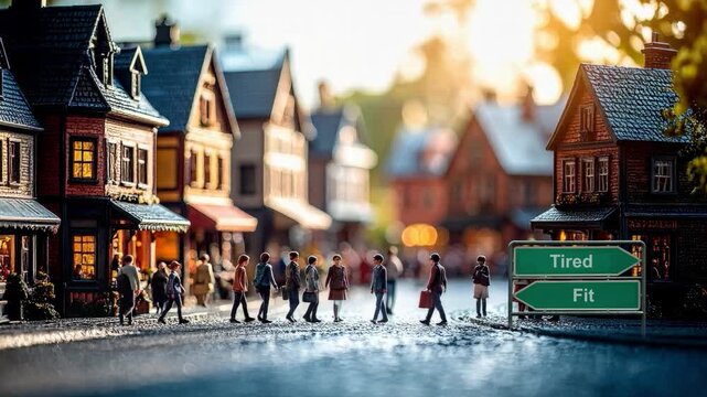 Signposts the direct way to Fit versus Tired