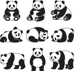 Panda Bundle Vector – Cute and Wild Panda Silhouette Collection

Panda Head and Full Body Vector Bundle – Cartoon and Wildlife Design

Panda Silhouette Bundle – Animal Clipart Set for Logo, Art, and D