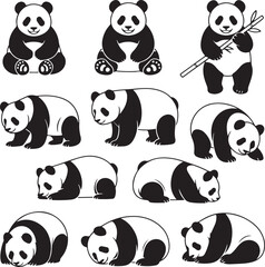 Panda Bundle Vector – Cute and Wild Panda Silhouette Collection

Panda Head and Full Body Vector Bundle – Cartoon and Wildlife Design

Panda Silhouette Bundle – Animal Clipart Set for Logo, Art, and D
