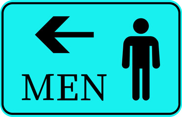 Toilet Icon.square toilet signs collection, male, female and neutral gender, vector Illustration.Public bathroom pictogram. Male and female gender silhouette for lavatory door.