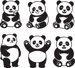 Panda Silhouette SVG | Cute Panda Clipart PNG Bundle for Cricut & Sublimation

Panda SVG Bundle | Cartoon Panda Silhouette PNG | Panda Bear Clipart for Stickers & T-Shirts
