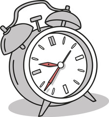 alarm clock ringing wake up vector
