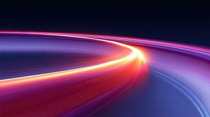 Abstract swirl of vibrant light trails