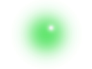 Soft glowing green light blur with radiant aura on white background. Abstract neon energy glow effect for design, wallpaper, or digital art. Vibrant mystical luminous gradient texture.