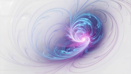 Neon Swirl Fractal.