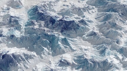 Obraz premium High-altitude snowy mountain range