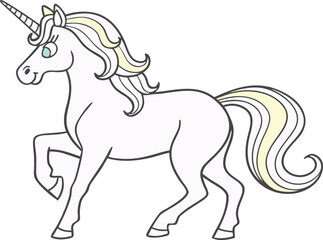 enchanted unicorn with horn dream design
